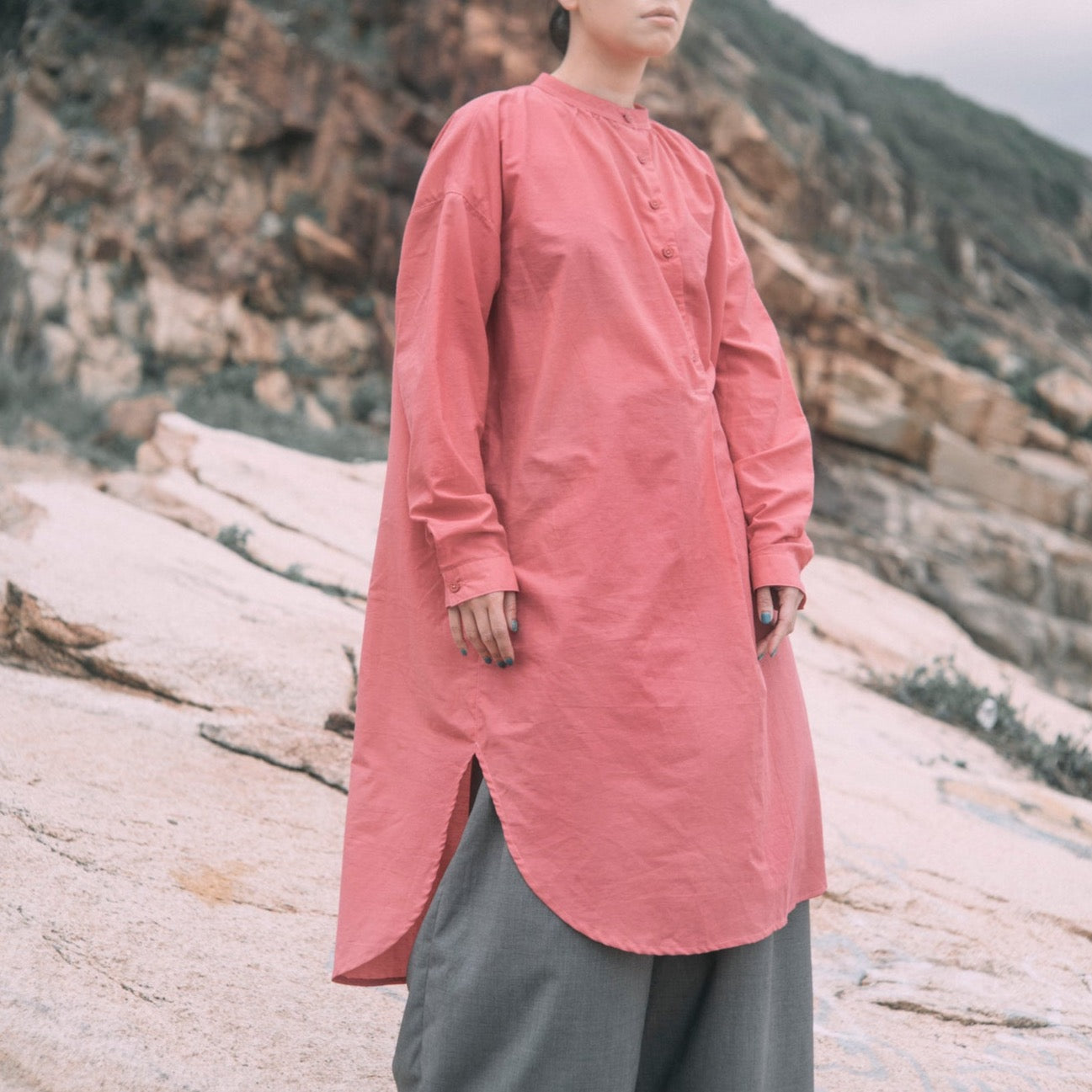 Poppy Cotton Long Shirt