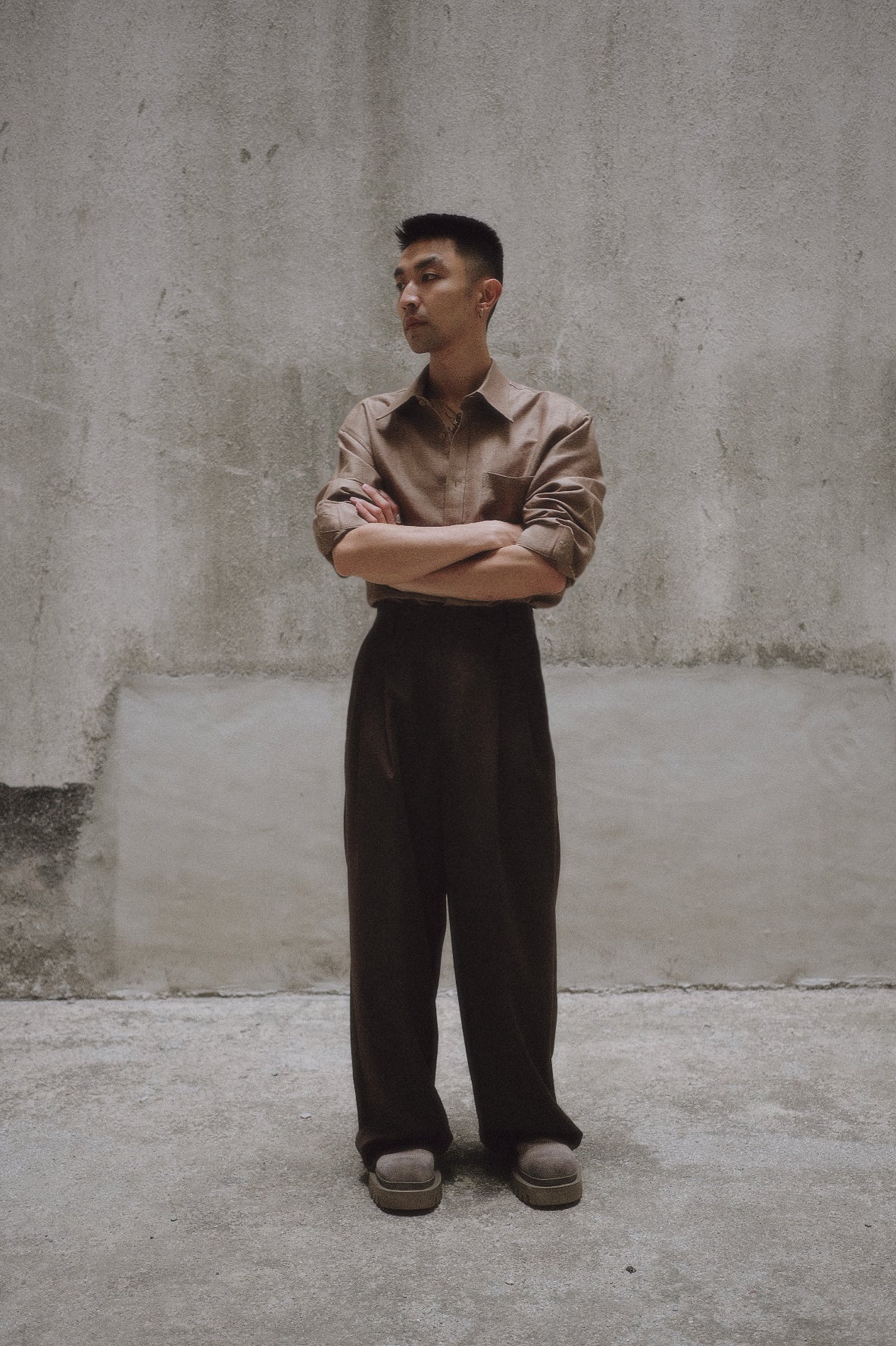 Tyler Shaped Over-shirt | Beige