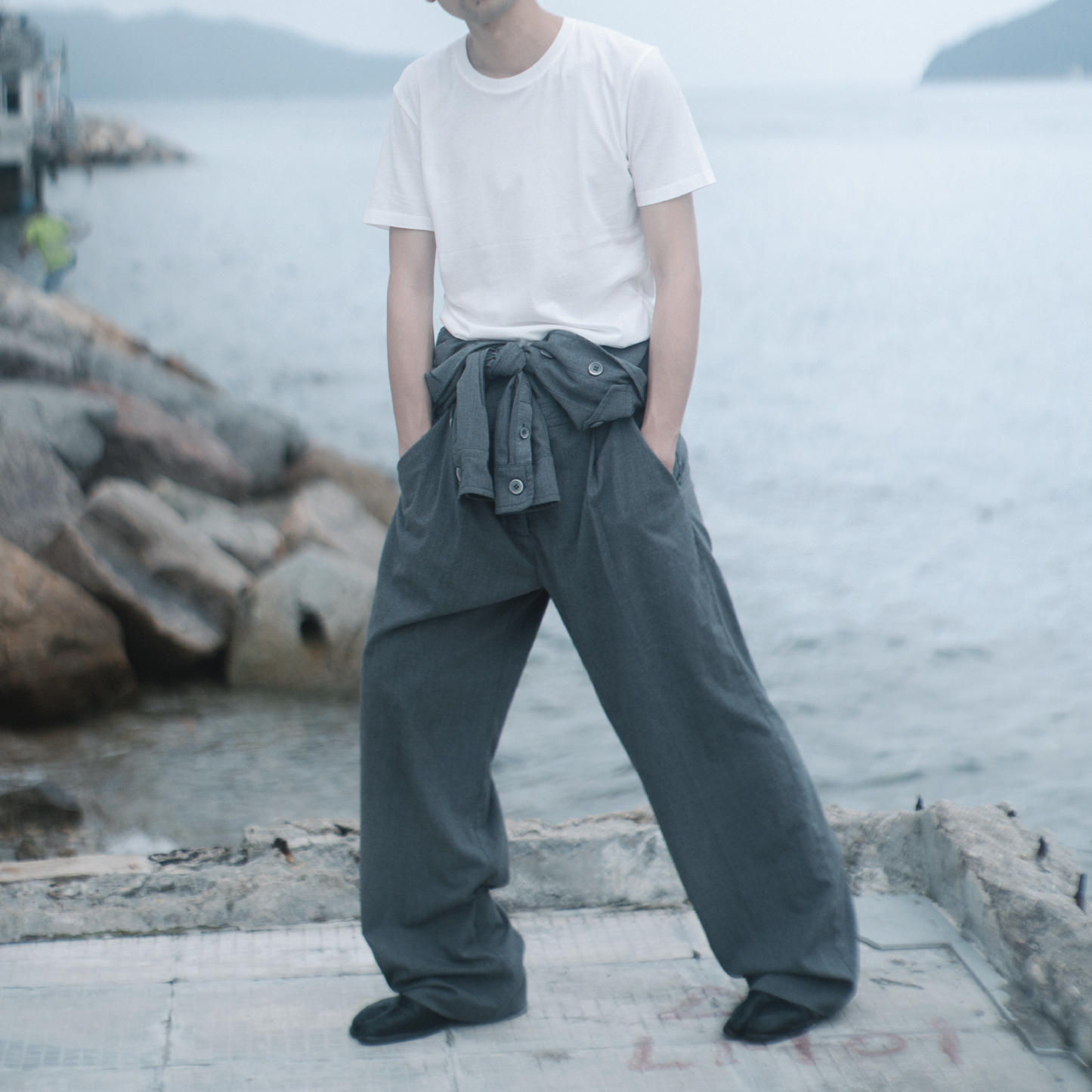 Noa Pockets Jumpsuit | Light Grey