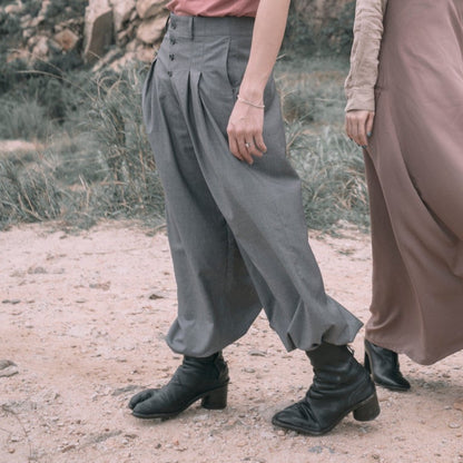 Asher Wide Leg Pants | Grey