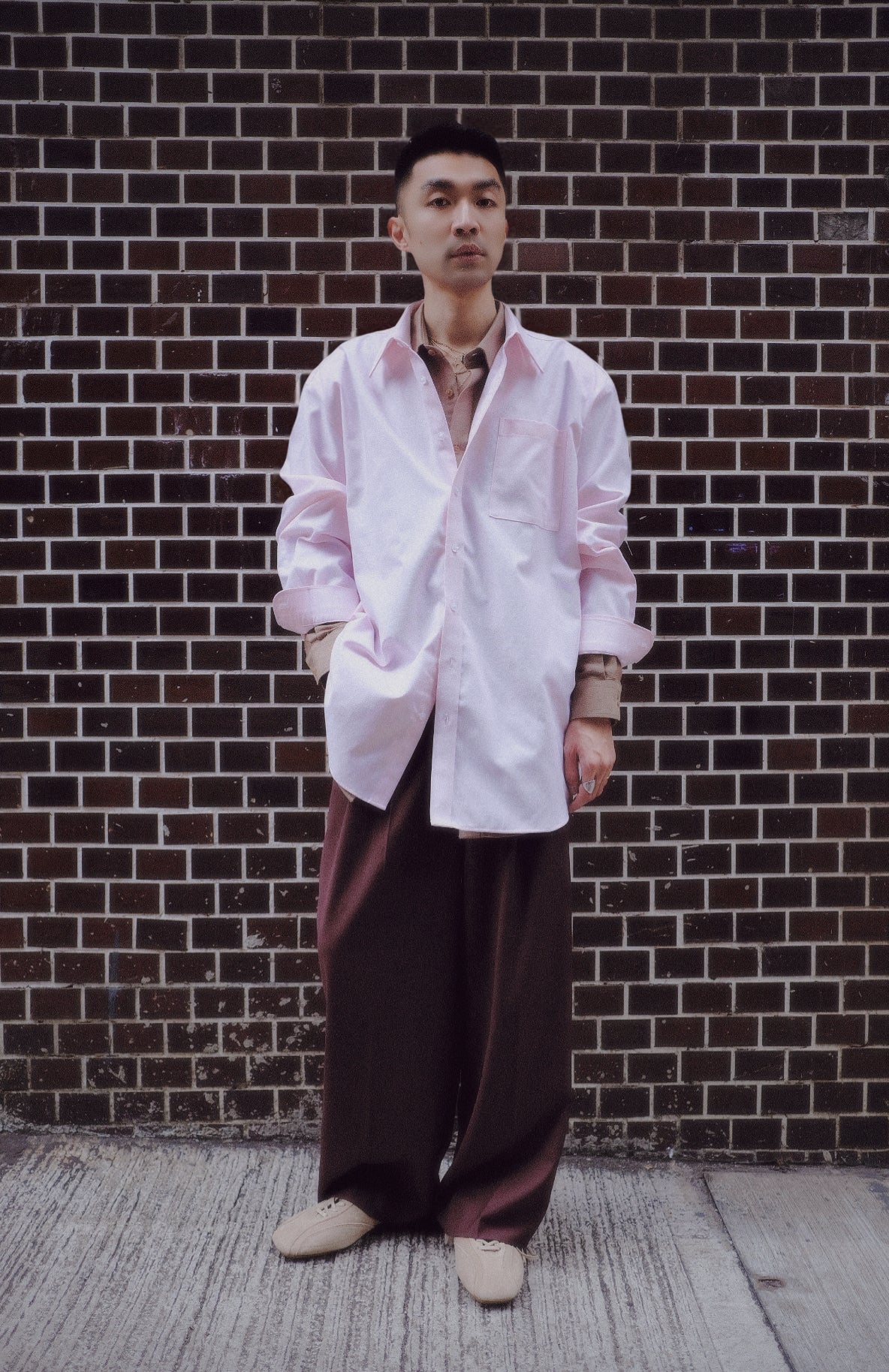 Tyler Shaped Over-shirt | Pink