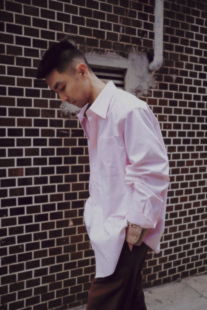 Tyler Shaped Over-shirt | Pink