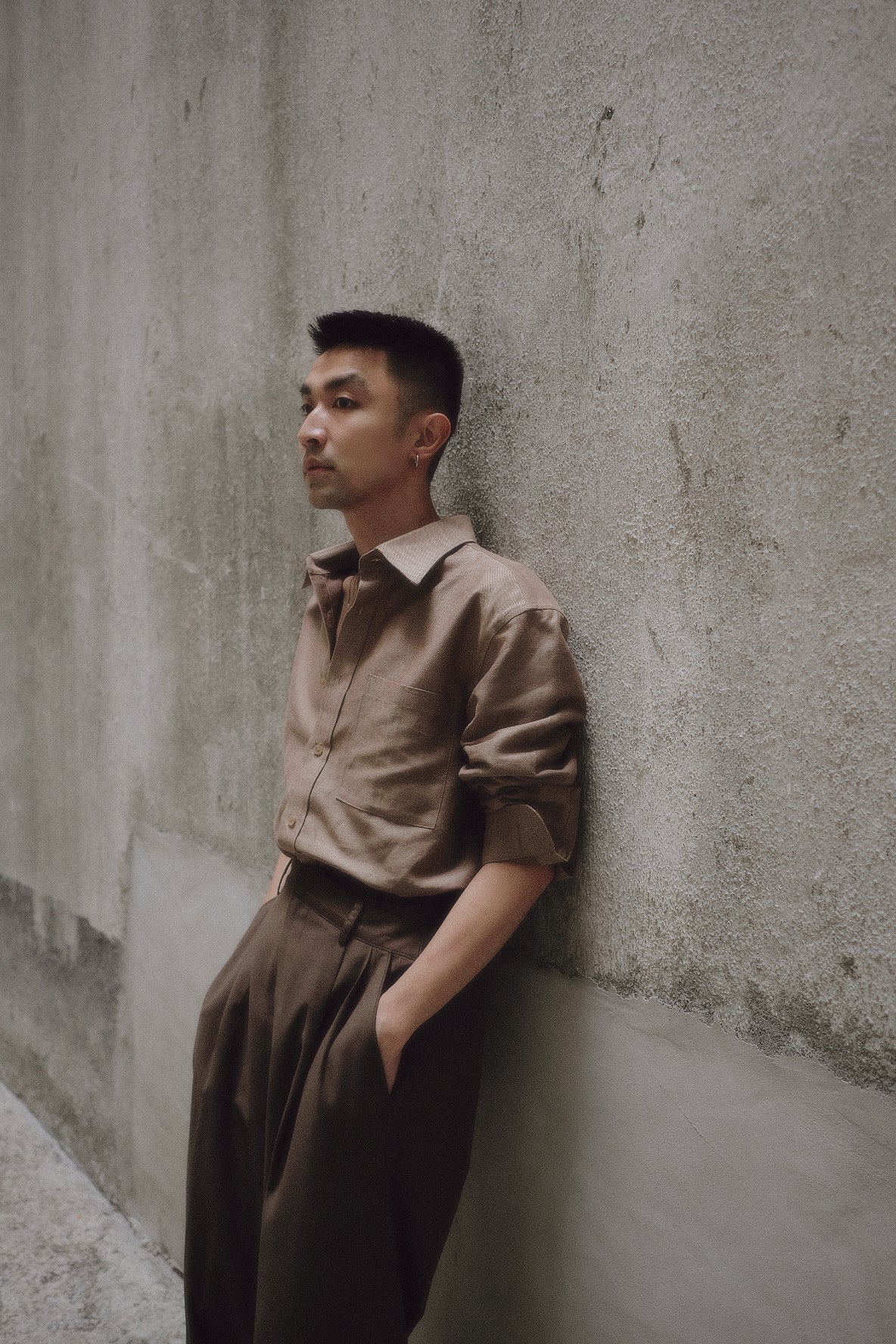 Tyler Shaped Over-shirt | Beige