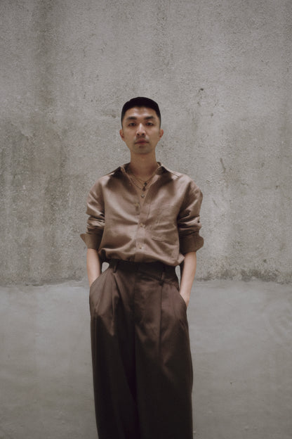 Tyler Shaped Over-shirt | Beige