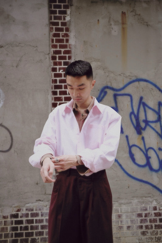 Tyler Shaped Over-shirt | Pink