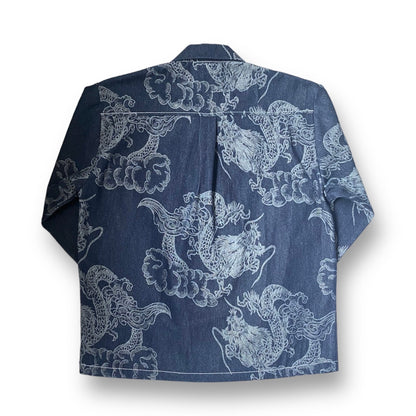 Bergen Dragon Pattern Jacket | Indigo