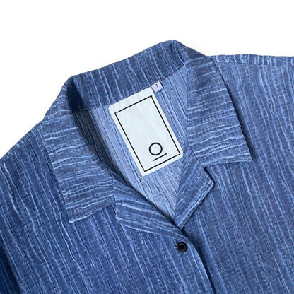 Oakes Texture Shirt | Classic Blue