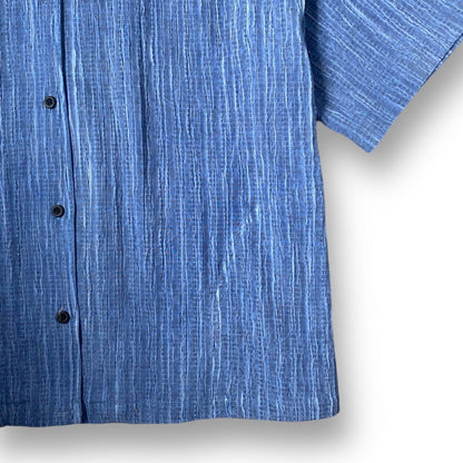 Oakes Texture Shirt | Classic Blue