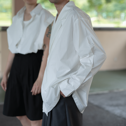 Veda Jacket Shirt | White