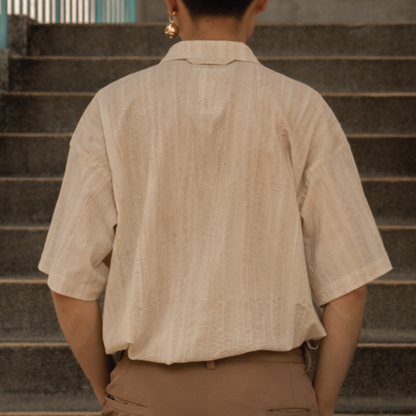 Oakes Textured Shirt | Wheat