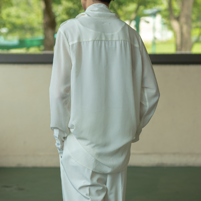 Torin Stand Collar Shirt | Off White